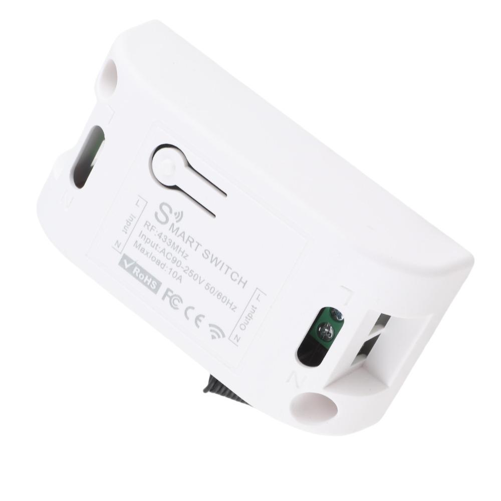 433Mhz RF Smart Switch AC90‑250V 10A WIFI Smart Switch 50/60HZ 1 CH Appliances Controller Access Control Garage Door