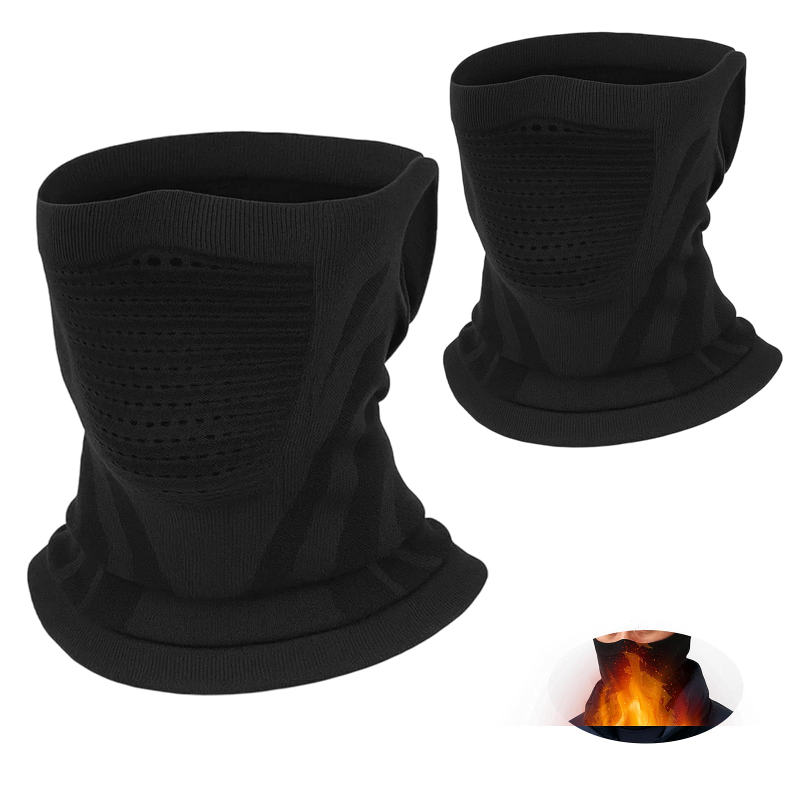 

ZTFT Neck Warmer, Cold Protection, Set of 2, Motorcycle Face , Autumn and Winter, 24×42cm