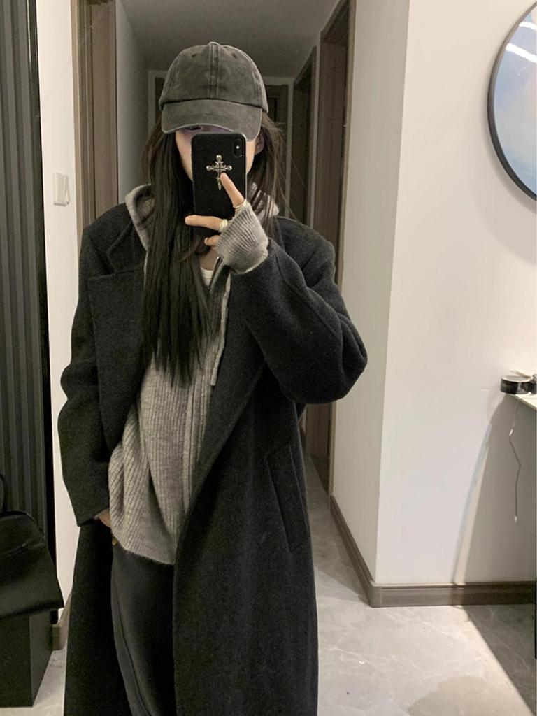 Unisex High-End Knitted Retro Hoodie Cardigan for Teens and Couples - Perfect for Autumn/Winter