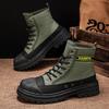 Men's High-top Boots Classics Canvas Casual Sports Boot Lace Up Desert Ankle Boot Safty Work Boots for Men Sneakers Botas Hombre