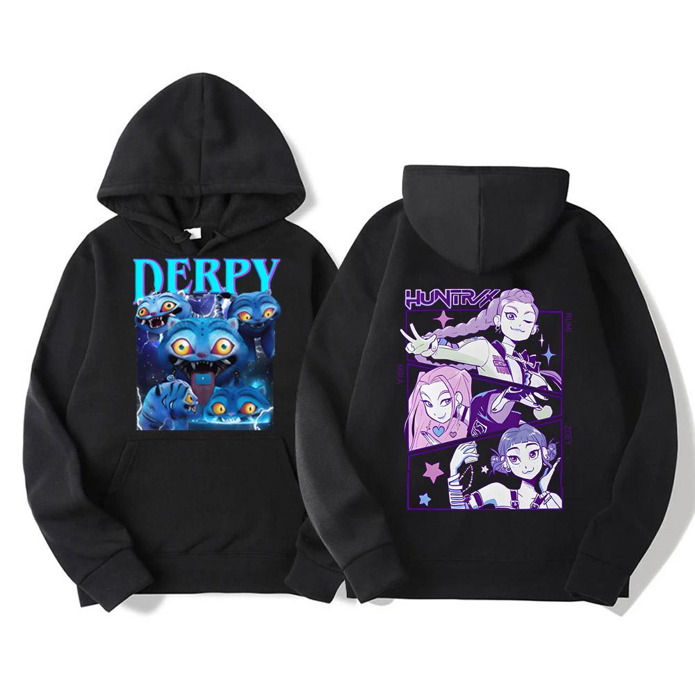 KPop Demon Hunters Hoodies Women Men Sweatshirt Fashion Versatile Streetwear Y2K Pullovers Trends Anime Top