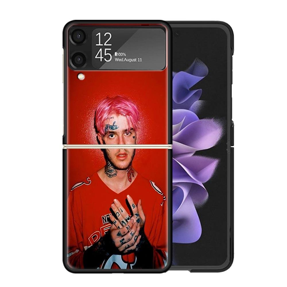 Lil Peep Singer Cases For Samsung Galaxy Z Flip 4 5 6 7 3 Z Flip7 Flip6 Flip4 Flip5 Flip3 5G Hard Shockproof Fundas Cover Galaxy