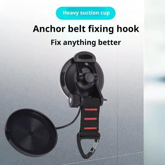 Heavy Duty Suction Cup with Rotatable Hook Camping Tent Tie Down Vacuum Suction Cup Outdoor Car Boat Awning Tarp RV Accessories