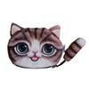 3D Print Tail Coin Bag Compact Handbag Women Girls Cute Cat Wallet Purse