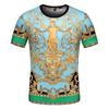 Men's and Women's Summer T-shirts 3D Printed Baroque Royal Luxury Small Floral Round Neck Short Sleeve Loose Oversized Nice Top