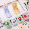 Travel Outdoor Cute  Fruit Shape Storage C^ontact L^ens Holder Case Mirror Box Container
