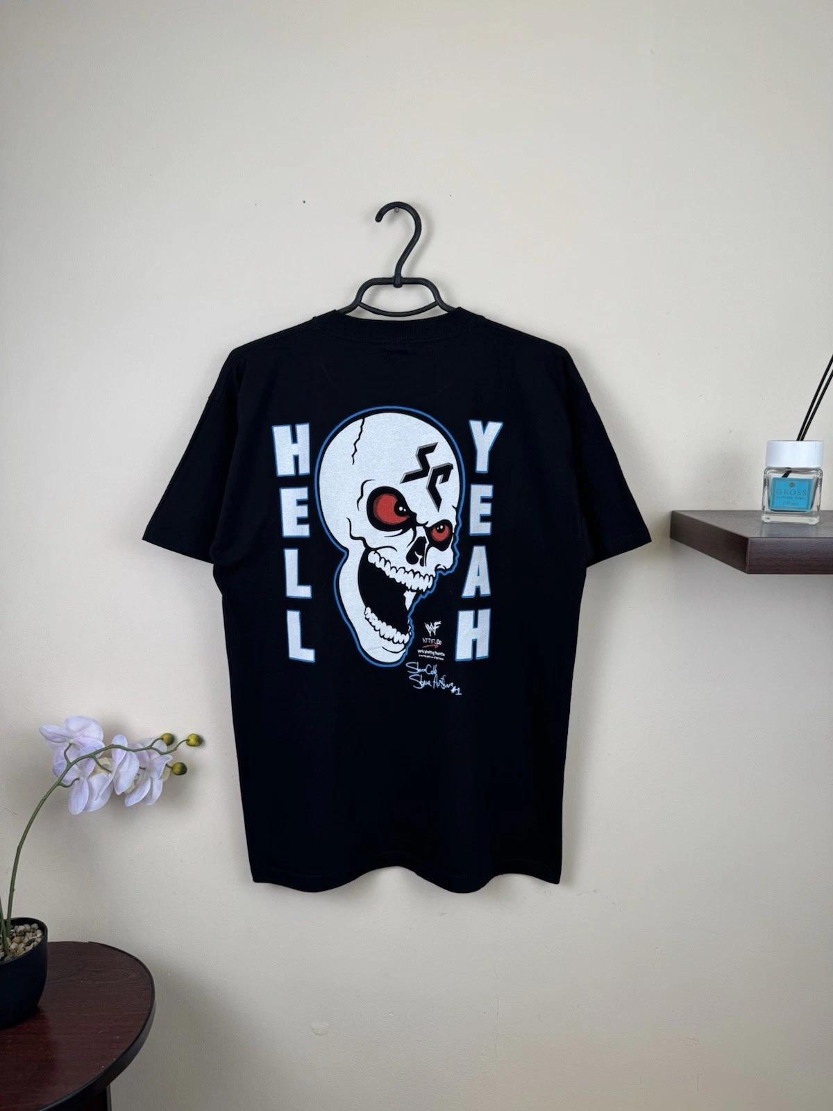Vintage WWF 1998 Stone Cold Steve Austin Wanna Raise Some Hell Shirt Size M 3XL
