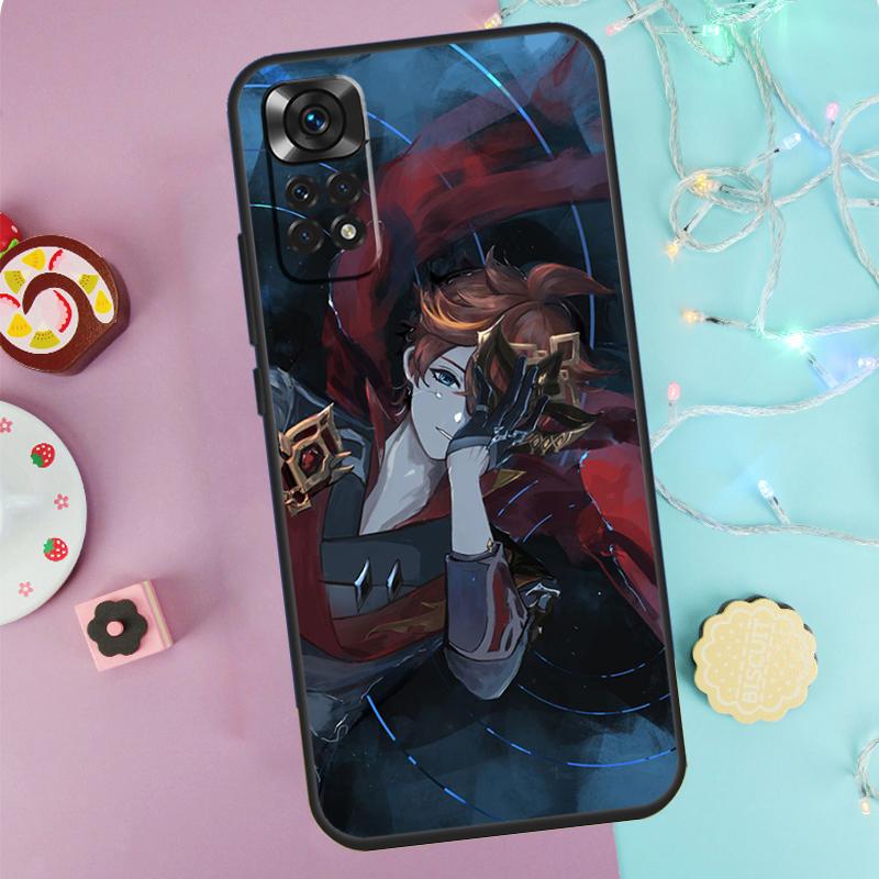 Genshin Impact Tartaglia Case For Xiaomi Redmi Note 9 10 11 12 13 14 Pro 9S 10S 11S 12S Redmi 14C 10C 12C 13C Cover