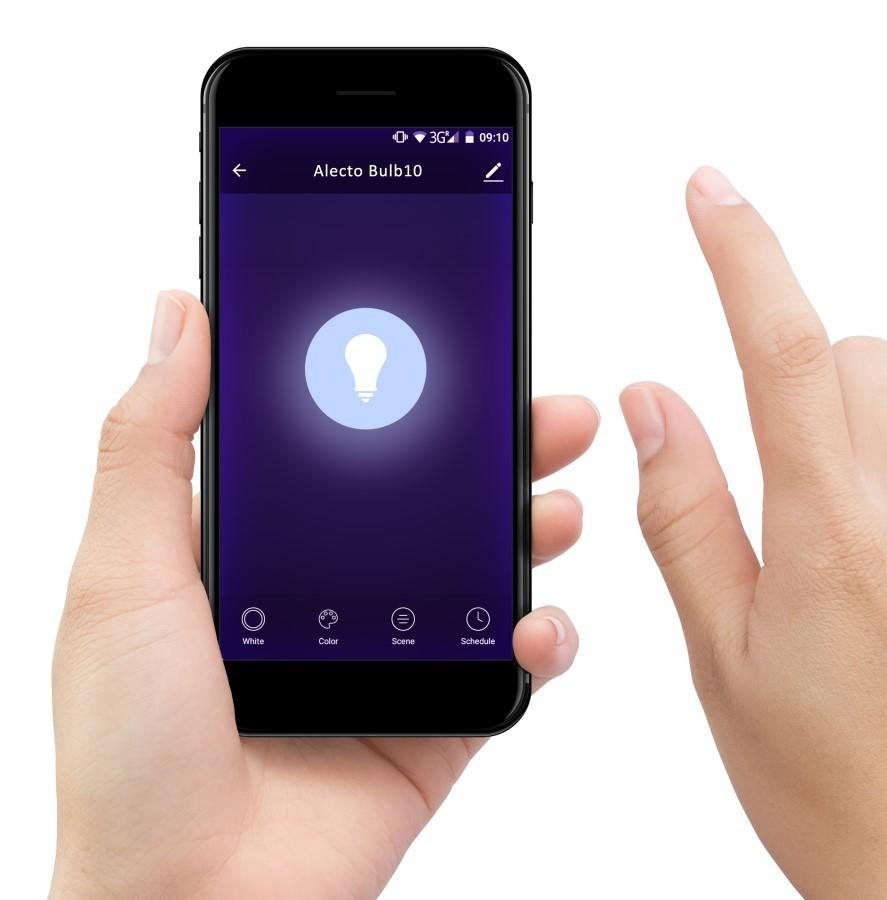 Alecto SMARTLIGHT30 - Smart LED Bulb with Wi-Fi, Alecto