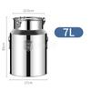 304 Stainless Steel Fermenters Wine Fermented Beer Fermenters Milk Barrel Bucket Sealing Oil Barrel Tea Canister Storage Pot