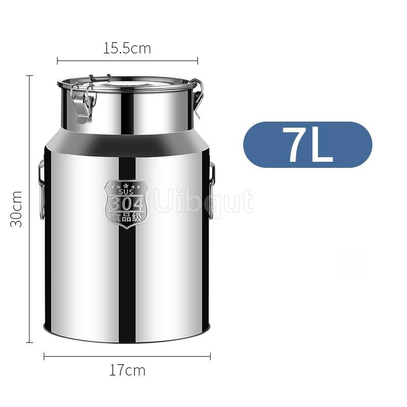 304 Stainless Steel Fermenters Wine Fermented Beer Fermenters Milk Barrel Bucket Sealing Oil Barrel Tea Canister Storage Pot