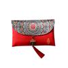 2026 HongBao Traditional Chinese Wedding Invitation Card Bag Faux Silk Festive New Year Red Envelope Lucky Money Bag