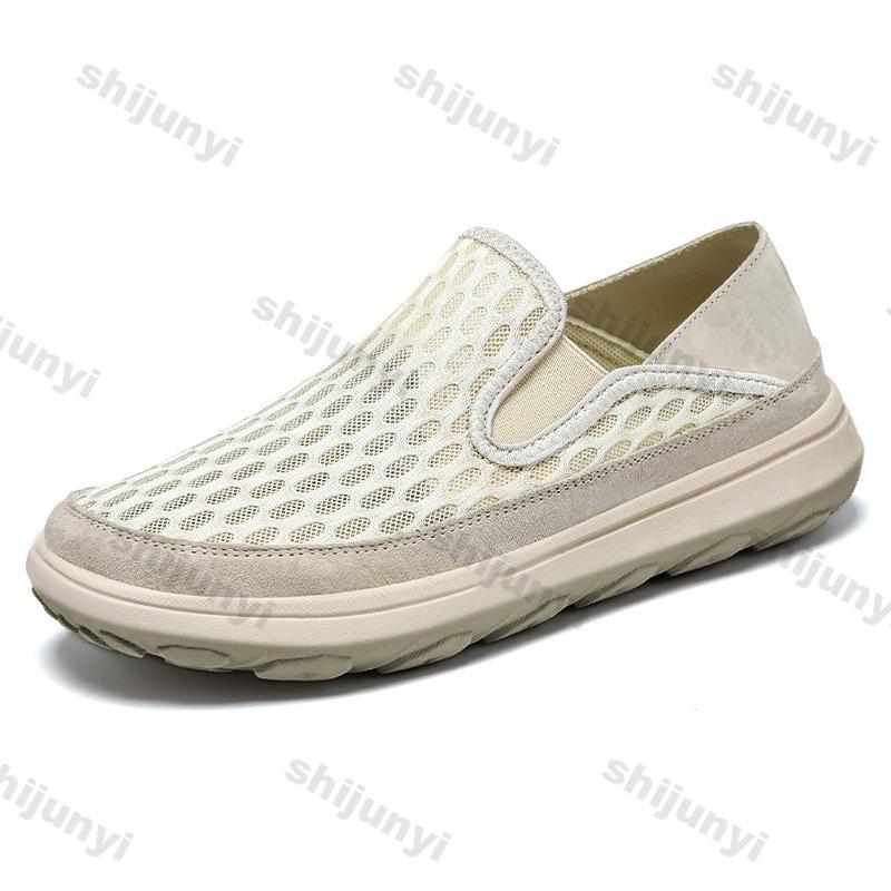 Módna pánska látková obuv 2025 Letná novinka Priedušná sieťovina Módne nazúvacie ležérne topánky Ľahké pohodlné protišmykové baleríny Zapatillas
