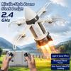 Jucărie Zburătoare Starship RC Fără Perii Rachetă Pliabilă Avion Rachetă Mașină Rachetă Acrobatică Control de la Distanță Rachetă Spațială Zburătoare Jucărie cu Spray