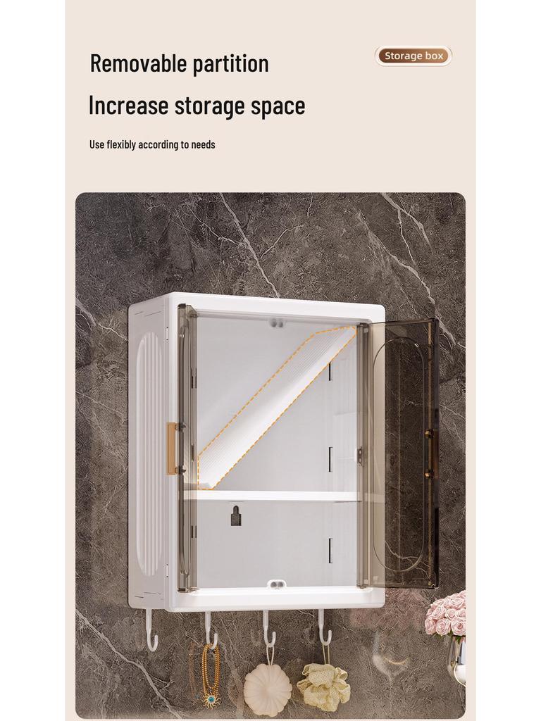 Lochfreies magnetisches wandmontiertes Badezimmer-Aufbewahrungsregal