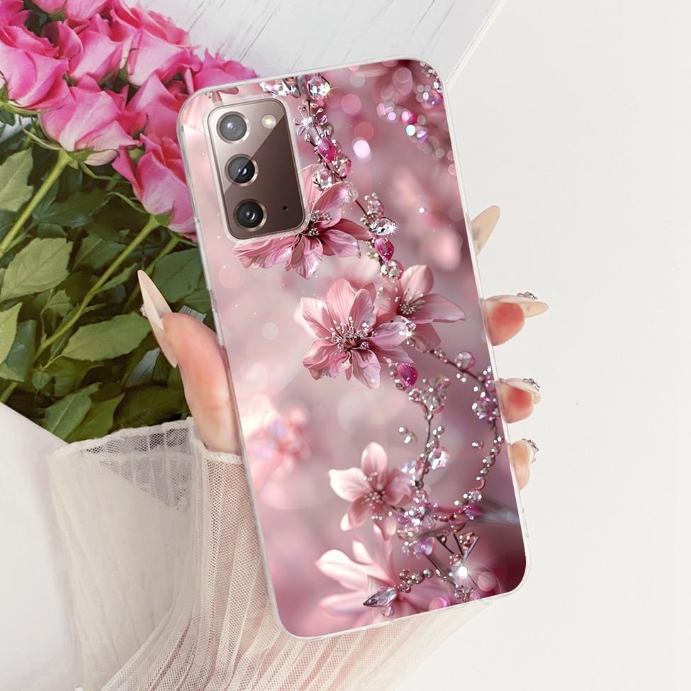 Clear For Samsung Galaxy Note20 5G Case Fashion Fashion Funny Cute Painted Cover For Samsung Note20 5G SM-N981B SM-N981W Casing