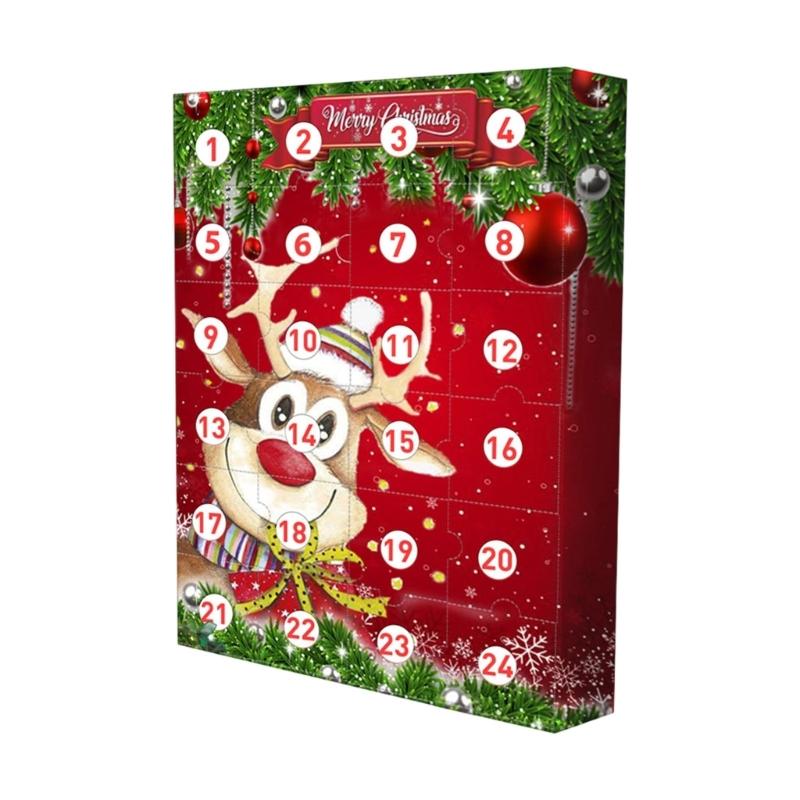 

Рождественский Адвент-календарь 24 дня Сюрприз Игрушка Ежедневный Праздничный Адвент-календарь Для Детей Взрослых Семейный Реквизит для Вечеринки