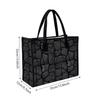 Cracked Pattern Tote Bag Fashion Casual Large Capacity Handbag for Daily Use