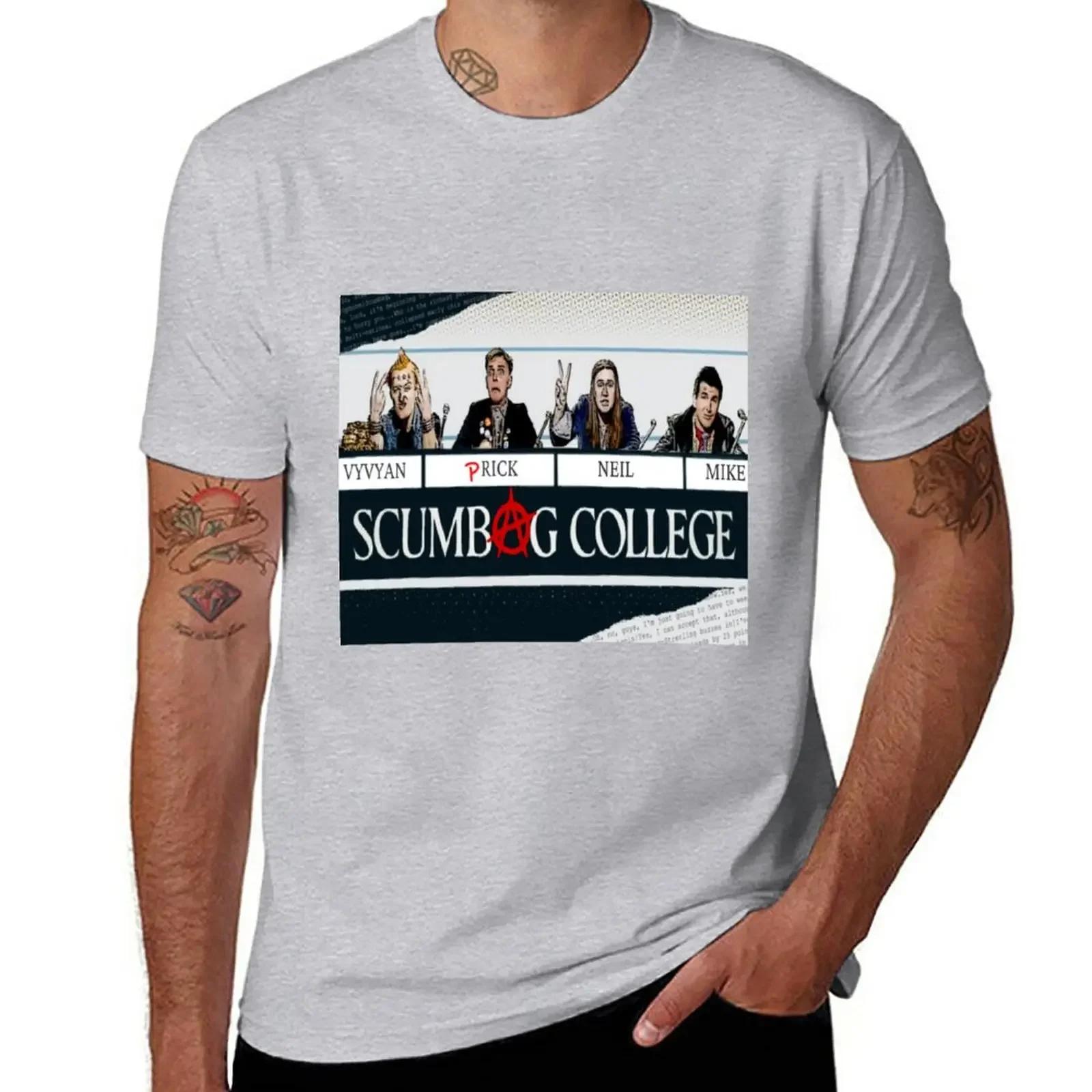 Новый The Young Ones Scumbag College. Футболка для мальчиков с принтом животных летний топ мужские белые футболки 2025 новая модель S