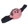 Kids Headlamp Monkey Appearance 2 Lighting Modes Battery Powered Lightweight Plastic LED Headlight for Outdoor Sports