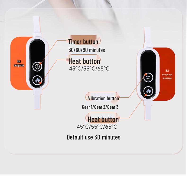 Cervical Traction Pillow with Heating, Memory Foam Core, and Neck Protection
