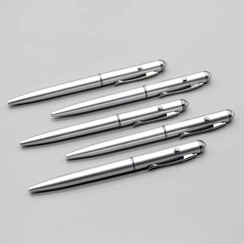 2-in-1 Unsichtbare Tinte Stift mit LED UV-Licht Kugelschreiber Kreatives UV-Licht Gelddetektor Stift UV-Kugelschreiber Büro Schreibwaren