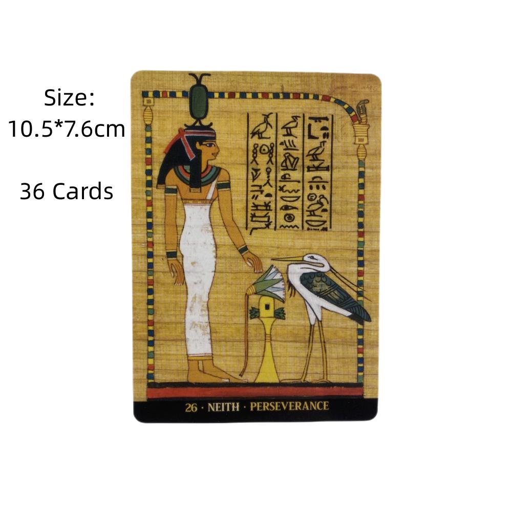 Tarot Cards EGYPTIAN GODS ORACLE CARDS English Version For Female Girls Board Game Oracle Cards Party English Playing Cards