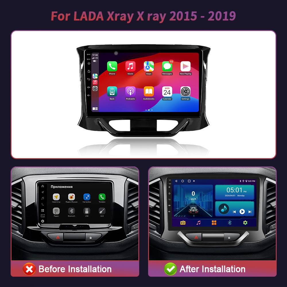 For LADA Xray X ray 2015 - 2019 Android OS Wireless CarPlay Auto Car Radio Multimedia Video Player 4G WIFI GPS Camera Navigation