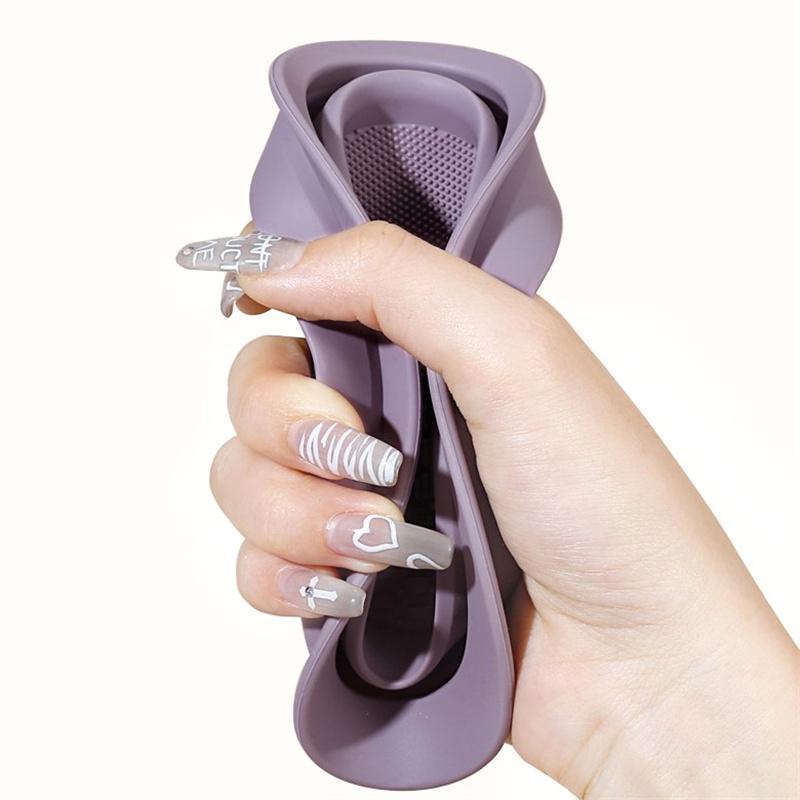 Soft Silicone Makeup Brush Cleaner Folding Powder Puff Cleaning Bowl Eyeshadow Brush Cleaning Pad Beauty Tools Portable Washing