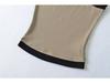 Koreanisches Farbblock-Streifen-Camisole & Hose mit Kordelzug und Schlag