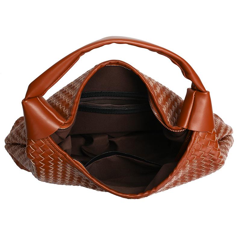 Nouveau Sac à Bandoulière Tissé pour Femme, Sac Décontracté pour le Quotidien et les Trajets, Polyvalent et Grande Capacité pour Femmes