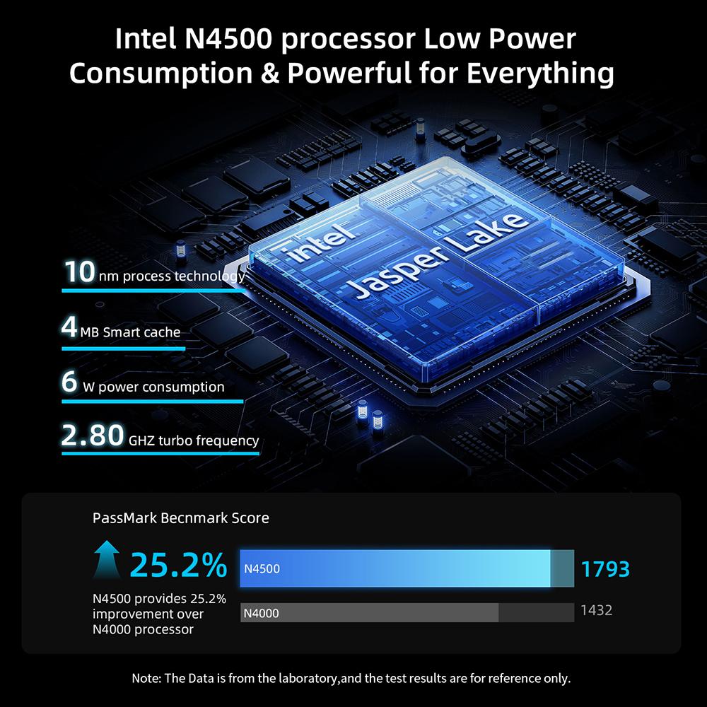 BMAX B3 Pro Windows 11 PC Intel N4500 8GB RAM 256GB SSD HDMI USB Wi-Fi Supports 4K@60Hz Intel HD Graphics mini pc