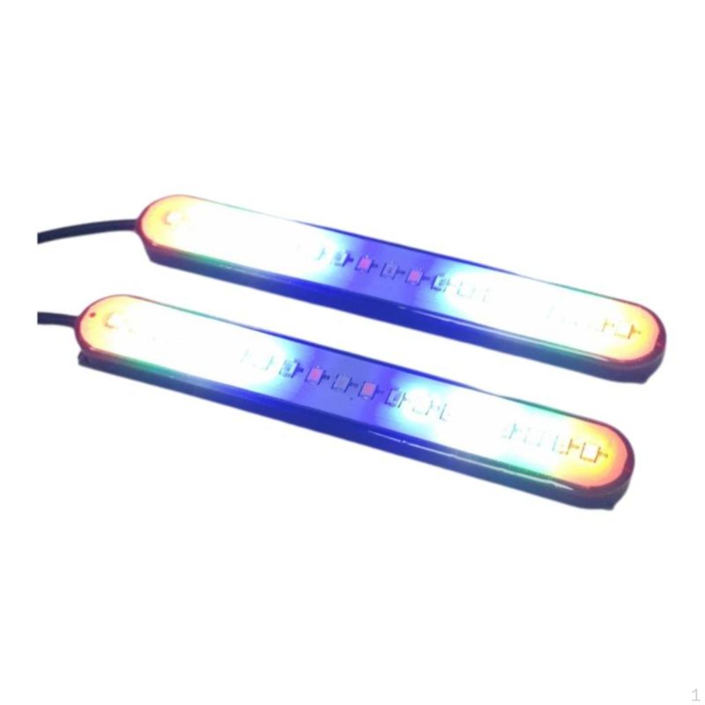 Lightemitting Diode Motorcycle Turn Light, 12V Sequential Brake Twotonecolor Universal Strip
