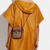 Coach Studio 14 Classic Monogram Pattern Flap Closure Coated Canvas And Calfskin Mini Shoulder Crossbody Bag Women bags Khaki Brown C8484-B4NQ4
