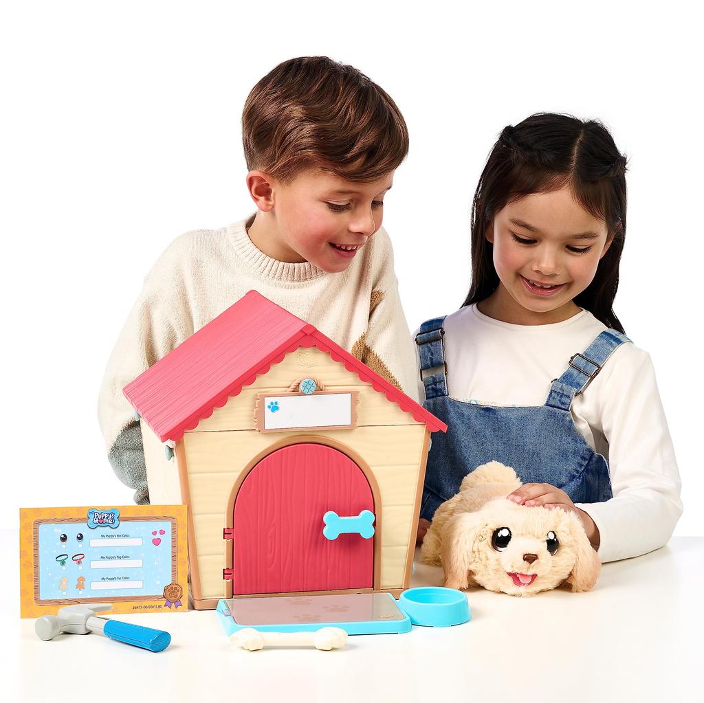 Little Live Pets My Home Interactive Play Building Doghouse Plush Puppy with for Kids Ages Puppy's Playset, Dog, Toy, 25+ Sounds, 5+