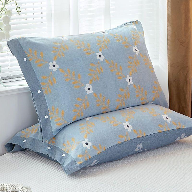 1 Pair Pillow Covers, Easy To Wash for All Seasons, Floral Pattern, Skin-friendly and Comfortable Pillowcase, Without Pillow Inserts