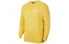 Sweatshirts Men's Yellow Crew Neck Moderate Regular CU4035-761