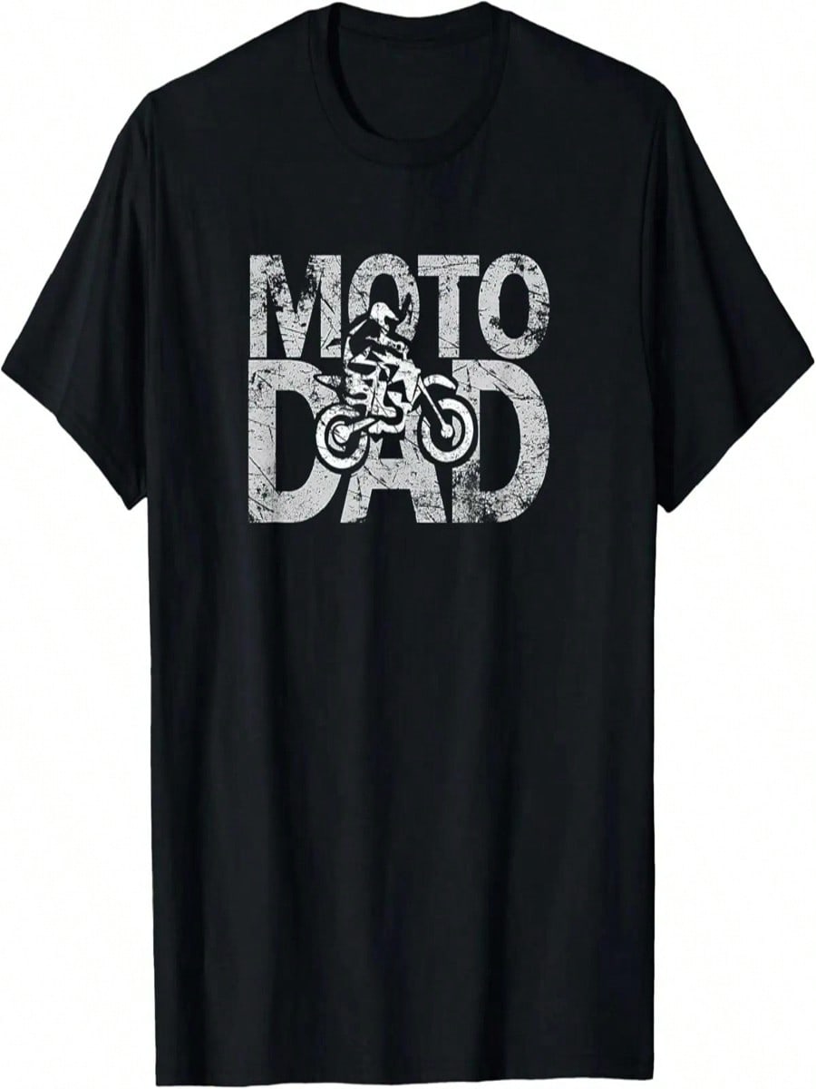 unisex Moto Dad Dirt Bike Jersey T Shirt Distressed S разноцветный