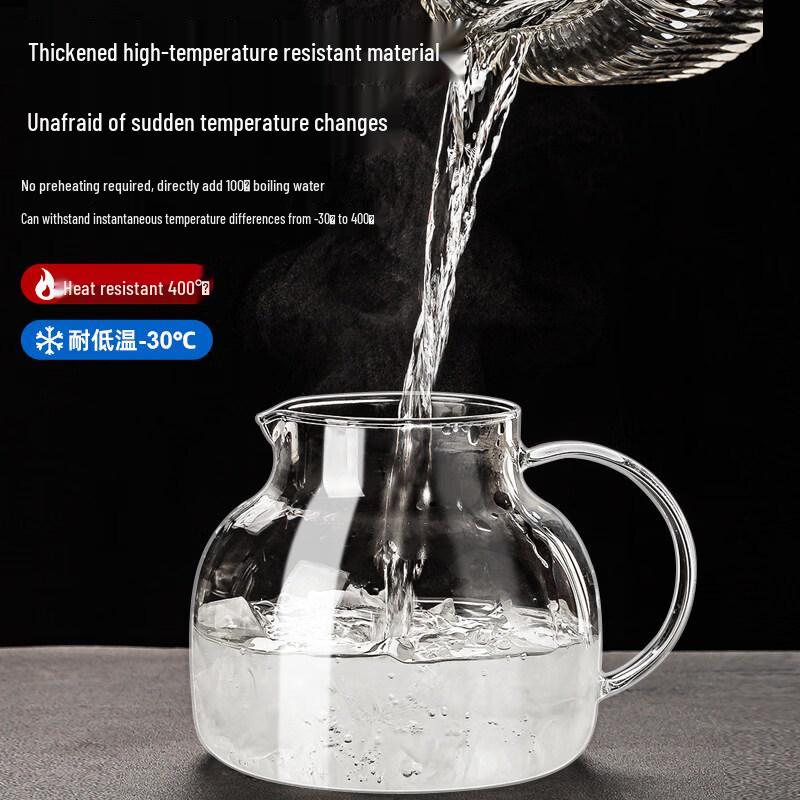 ZISIZ Heat-Resistant Glass Pitcher & Tea Kettle
