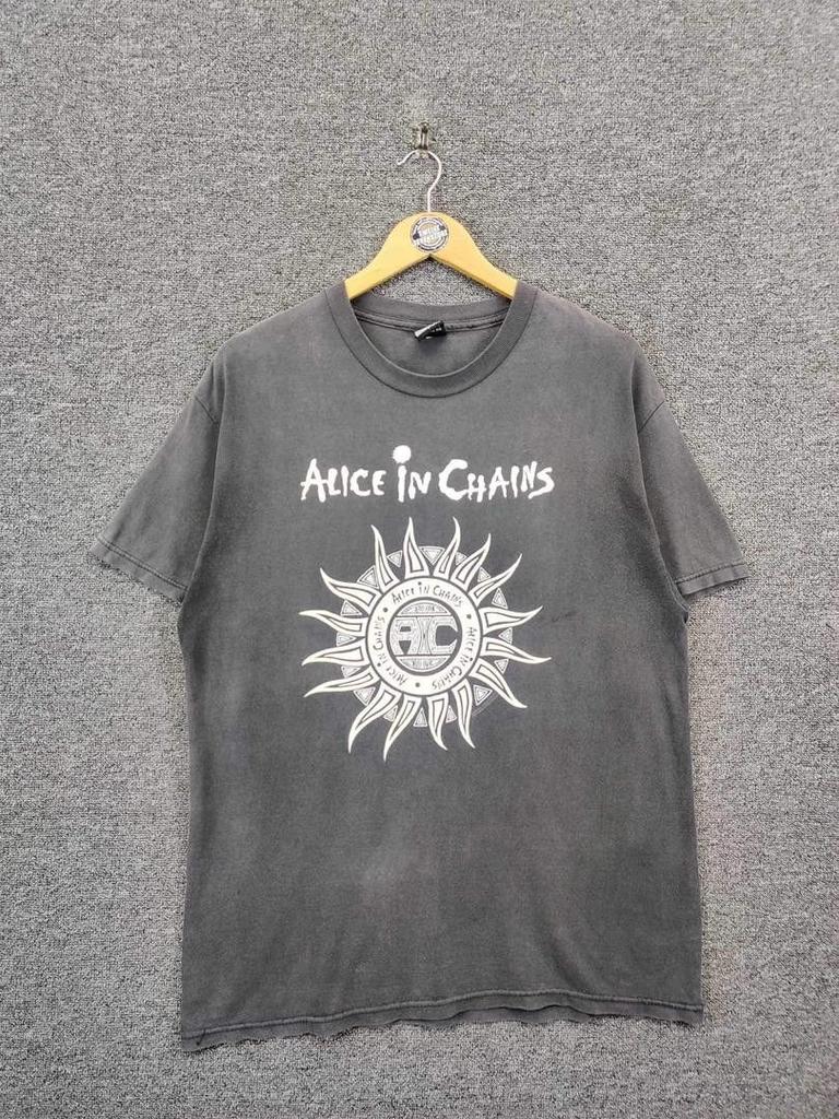 Vintage Alice In Chains Band Basic Style Black Unisex T Shirt S-5XL KH12317