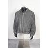 Distressed Oversized Hooded Zip-Up Sweatshirt Streetwear Loose Fit Cotton Pullover Men Fall