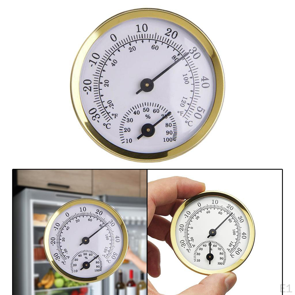 Mini Hygrometer , Analog Humidity Monitor Temperature Meter Indicator Room for Greenhouse,