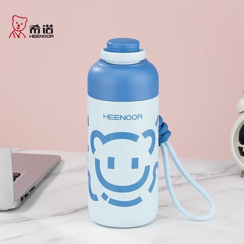 Heenoor Kids 316L Stainless Steel Insulated Straw Bottle, 650ml