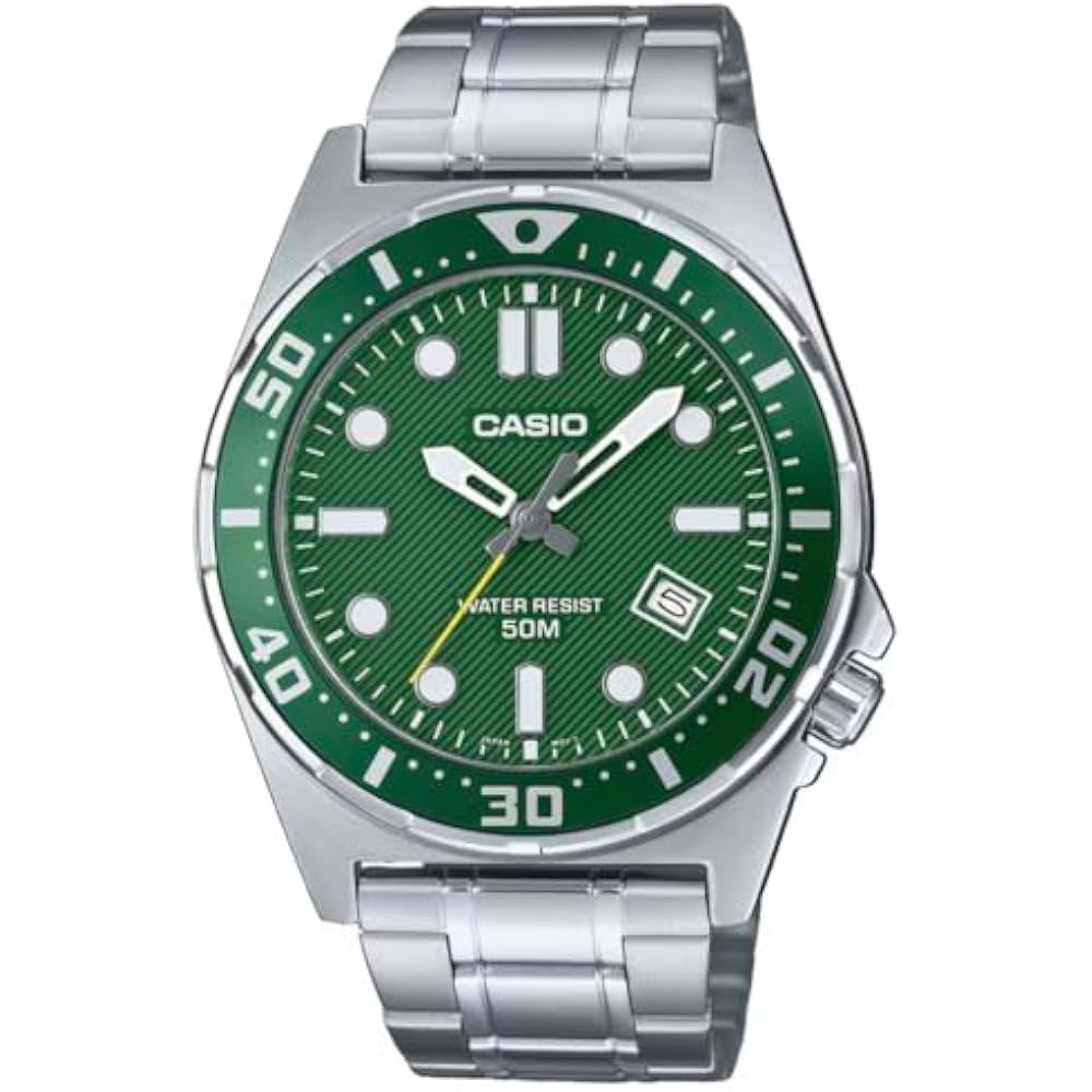Casio Watch: Silver MTD-135D-3AVDF