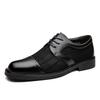 Summer Men's Formal Dress Pointed Mesh Mixed Patchwork Business Oxford Shoes Lace Up Wedding Party Footwear Zapatos Hombre