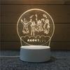 3d Nightlight Vision Bedroom Creative Desk Lamp Diy Holiday Gift Usb Direct Plug