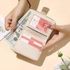 Cute PU Leather Short Wallet Bear Short Coin Purse Zipper Storage Bag Women Girls