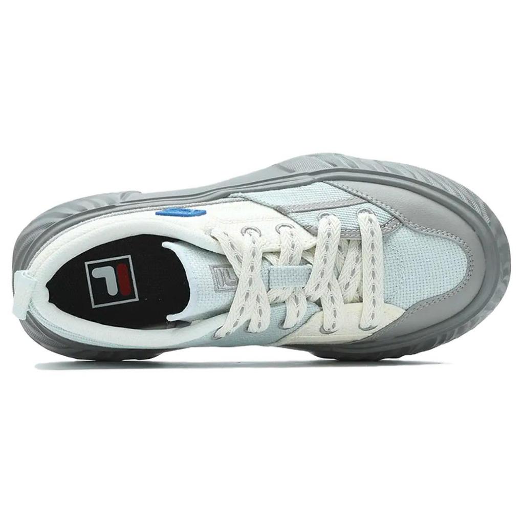 Fila Fosso Chuanxing Shoes Abrasion Resistant Breathable Low Top Canvas Shoes Women's White Gray F12W422304FCJ