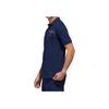 Adidas Moisture-Wicking Polo Shirt With Buttoned Collar And Letter Print Men Polo Shirts Dark-Blue FJ4319