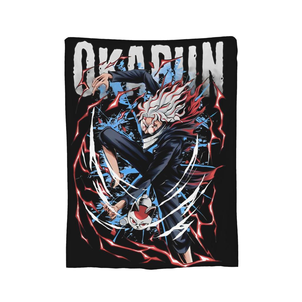 Anime Okarun Dandadan Flannel Blanket Awesome Throw Blankets for Sofa Bedding Lounge 125*100cm Quilt,
